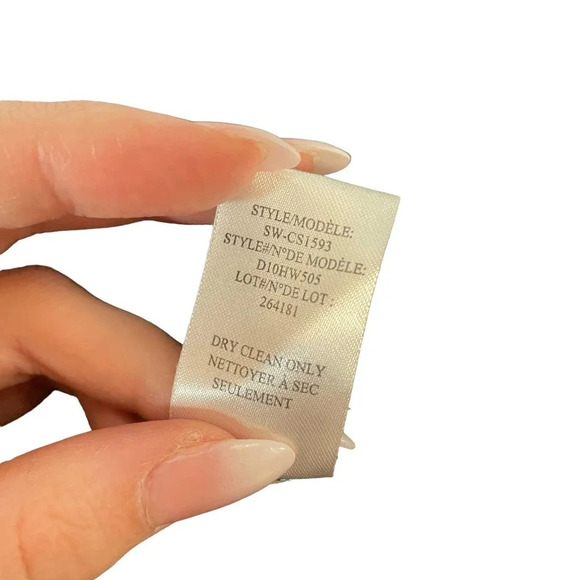 Helmut Lang Celeste Drape Front Shell Tank Top Blue / Black Size Small - Picture 9 of 9